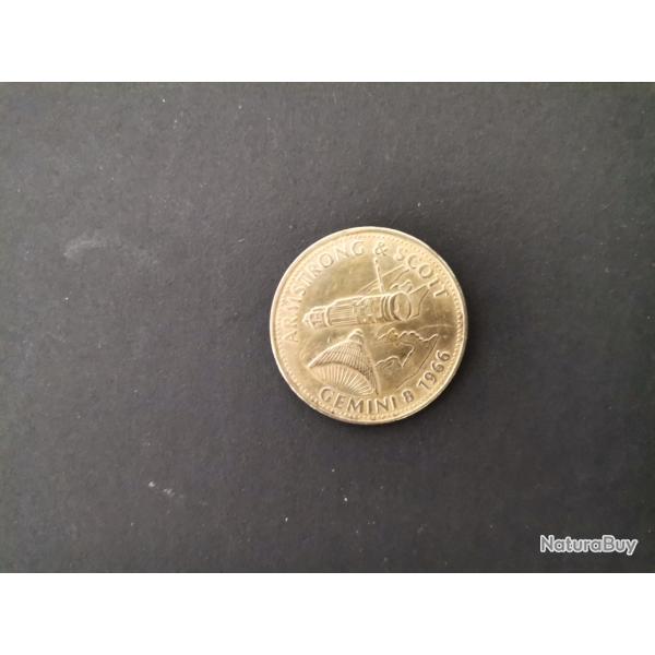 Pi�ce comm�morative Shell Amstrong & Scott Gemini 8 1966