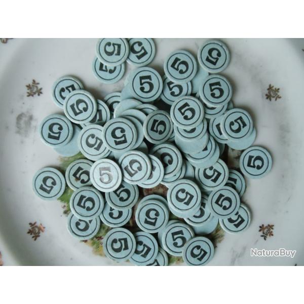 Lot de 100 rondelles carton .en  calibre 16 , n�5.