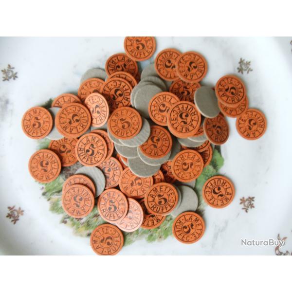 Lot de 100 rondelles carton num�rot�es .en  calibre 16 , n�5.