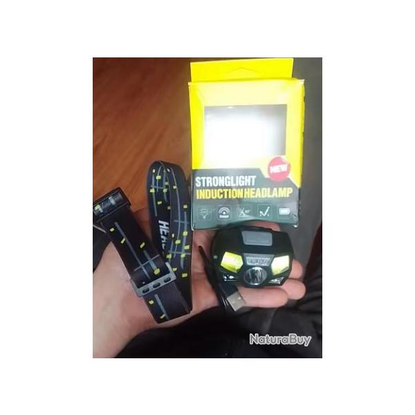 Lampe tactique pour casque Fast ou mich t �tanche, rechargeable et d�tection de mouvement airsof