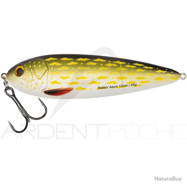 Cuiller ondulante ABU GARCIA Rattlin atom 12cm Pike