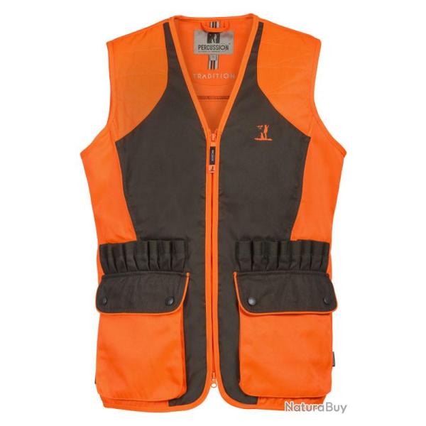 Gilet tradition haute visibilite XL Orange