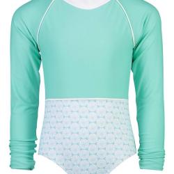 Maillot de bain anti-UV pour filles Vert, Snapper Rock Vert 104-110cm