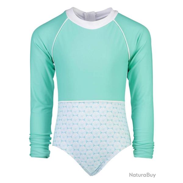 Maillot de bain anti-UV pour filles Vert, Snapper Rock Vert 104-110cm