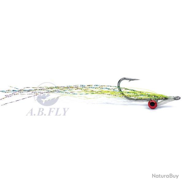 Mouches Rainy�s CLOUSER DEEP MINOW CHARTREUSE/WHITE H2/0