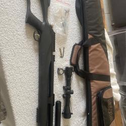 CARABINE M25 PCP C5.5 19.9J + VALVE FULL POWER T-REX/M25 5.5 (38j) + lunettes Umarex + full optio