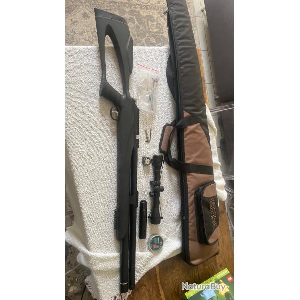 CARABINE M25 PCP C5.5 19.9J + VALVE FULL POWER T-REX/M25 5.5 (38j) + lunettes Umarex + full optio