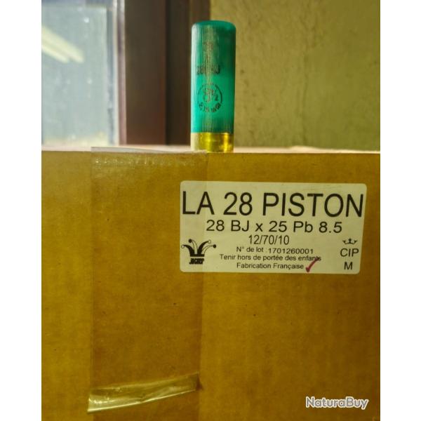 Cartouches ball trap joker La 28 piston