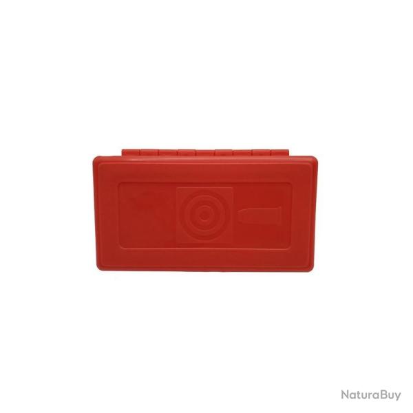 Boite de rangement rouge 50 munitions Cal.9mm