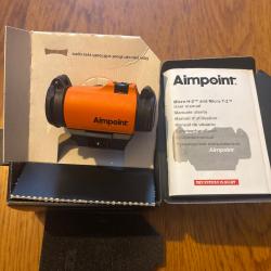 Pack viseur point rouge Aimpoint Micro H2 orange sp&eacute;cial battue
