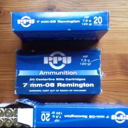 3 boittes de cartouches 7-08