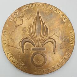 M&eacute;daille (Bronze) - 150&egrave;me Anniversaire LEGION ETRANGERE - Louis Philippe.