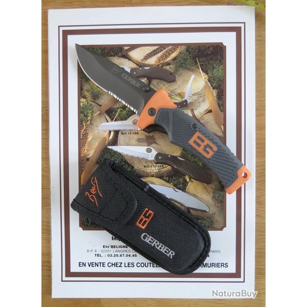* Couteau pliant GERBER " BEAR GRYLLS " *
