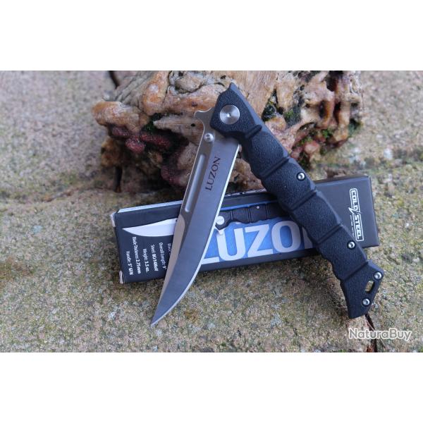 Couteau Cold Steel Medium Luzon Lame Acier 8Cr13MoV Manche GFN Leaf Spring Lock 20NQL
