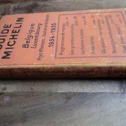 guide michelin / belgique - luxembourg 1934- 1935