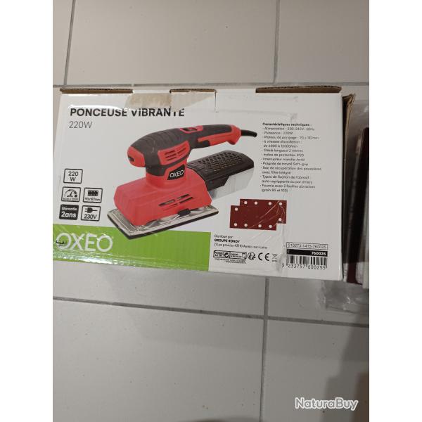 Ponceuse vibrante 220 Watts OXEO plateau 90x187