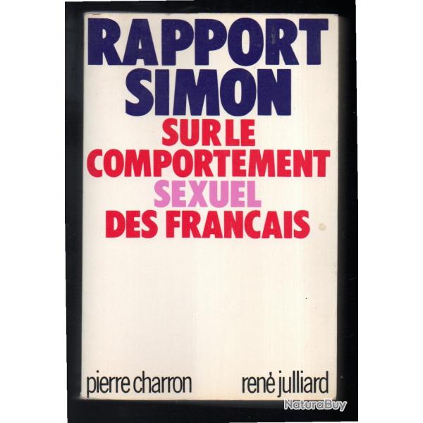 rapport simon sur le comportement sexuel des fran�ais �dition abr�g�e