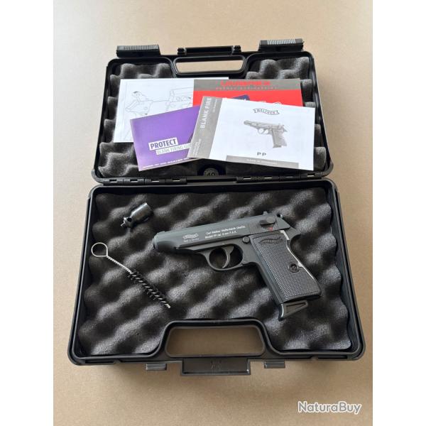 Pistolet � blanc UMAREX - Walther PP noir 9mm PAK - NEUF !
