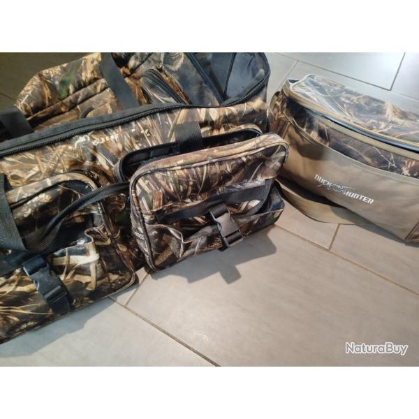 Sacs duck hunter lot 2 sacs hutte et isotherme
