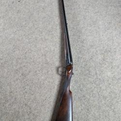 Tr&egrave;s beau fusil calibre 16  li&eacute;geois avec grand canon de 75 crosse anglaise...