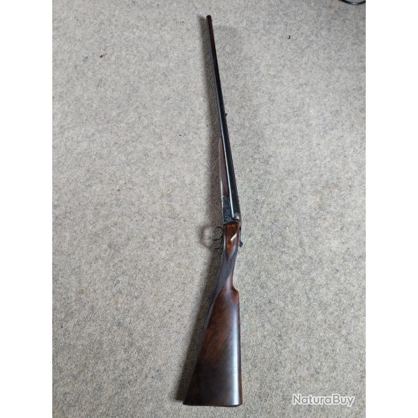 Tr�s beau fusil calibre 16  li�geois avec grand canon de 75 crosse anglaise...