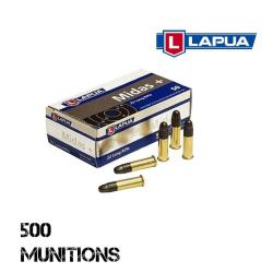 Boite de 500 cartouches LAPUA MIDAS+ .22lr 