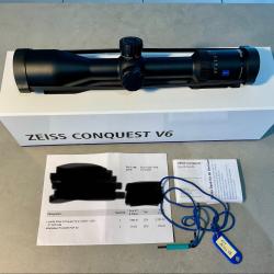 Lunette ZEISS CONQUEST V6 2-12x50 TOURELLE ASV &eacute;tat quasi NEUF