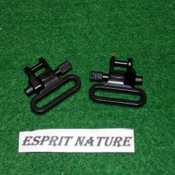 grenadi&egrave;res moul&eacute;es &agrave; d&eacute;tachement rapide pour sangle 25 mm