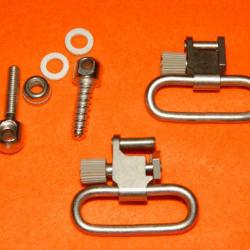 PACK COMPLET POUR ADAPTER DES GRENADIERES am&eacute;ricaines couleur silver en largeur 32 mm