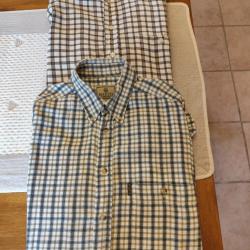 Lot de deux chemises beretta taille s flanelle