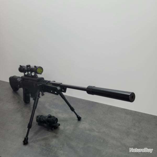 Pack Carabine � plomb Black Ops Type Sniper - Cal. 4.5 - 19.9 joules