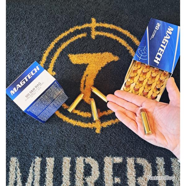 Munitions Magtech calibre .500 S&W Magnum - 21,06 g / 325 gr - FMJ Flat (500D)