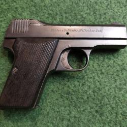 1� SANS RESERVE ! RARE ! - Pistolet semi-automatique BECKER & HOLL&Auml;NDER mod. Beholla - Cal. 7,65 Br