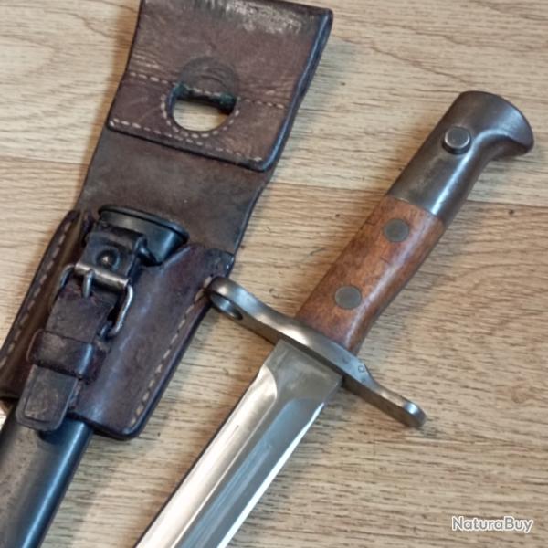 Ba�onnette K31 ELSENER SCHWYZ VITORIA avec porte fourreau