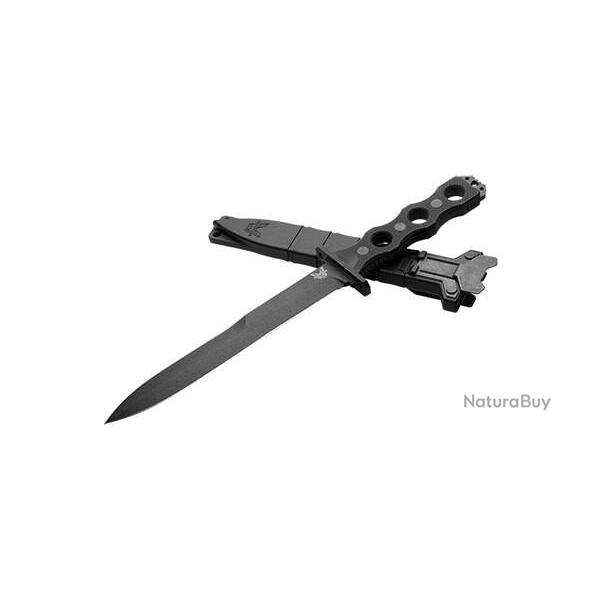 Dague Benchmade SOCP Noir Tranchant Lisse