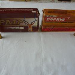 UN LOT DE 30 MUNITIONS  NORMA ET PMP  CALIBRE 243 WIN
