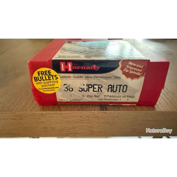 Jeu d'outil 38 super auto Hornady