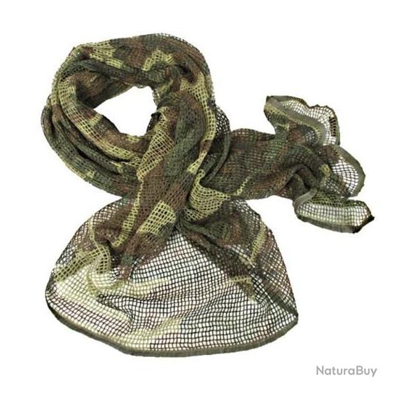 destockage....cheche filet ton camo woodland (1,50 m)