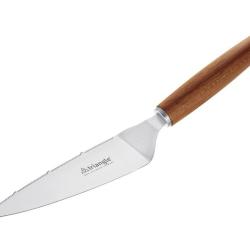 Pelle a tarte/ gateaux coupante manche a prunier 18cm inox