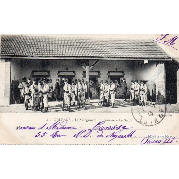 CPA - ORLEANS -131e  R�giment d'infanterie - Le Stand - N�7447