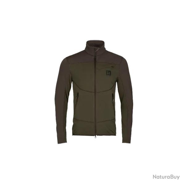 HARKILA OLAF FLEECE VESTE SHADOW BROWN/FOREST