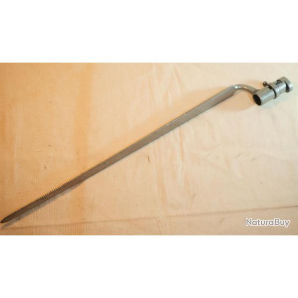 Reproduction ba�onnette douille DENIX pour tous les grands fusils � silex DENIX - ref EBR24BAI022