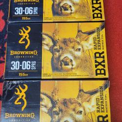Lot 3 bo&icirc;tes browning bxr 30-06 155gr