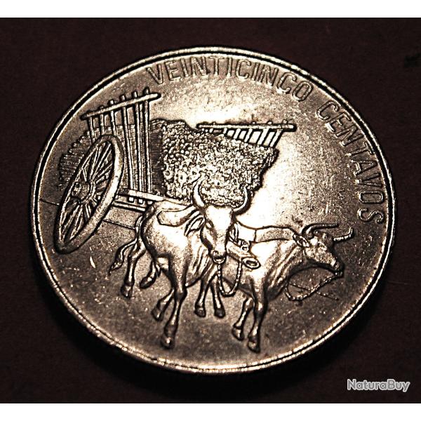 r�publique Dominicaine piece de 25 c 1991    ttb