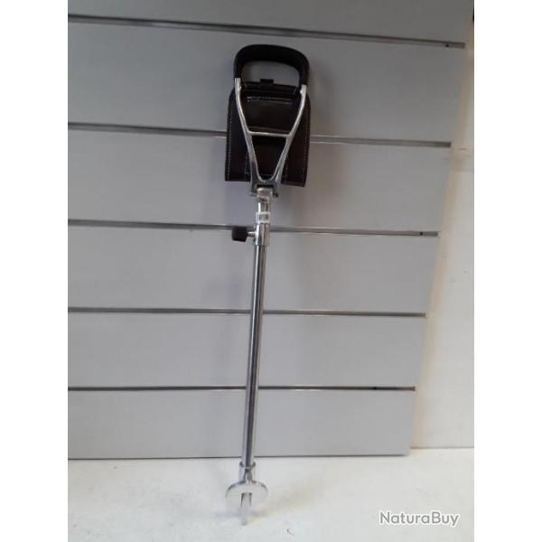 Canne siege cuir 74cm aluminium