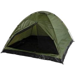 Tente d&ocirc;me kaki 3 places 3-person green dome tent