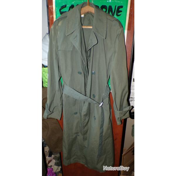 ARMEE AMERICAINE U.S : IMPERMEABLE RAINCOAT 1972 DE LA PERIODE GUERRE DU VIETNAM ,TAILLE U.S 42 L  S