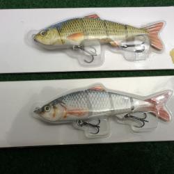 2 leurres articul&eacute;s 4 sections