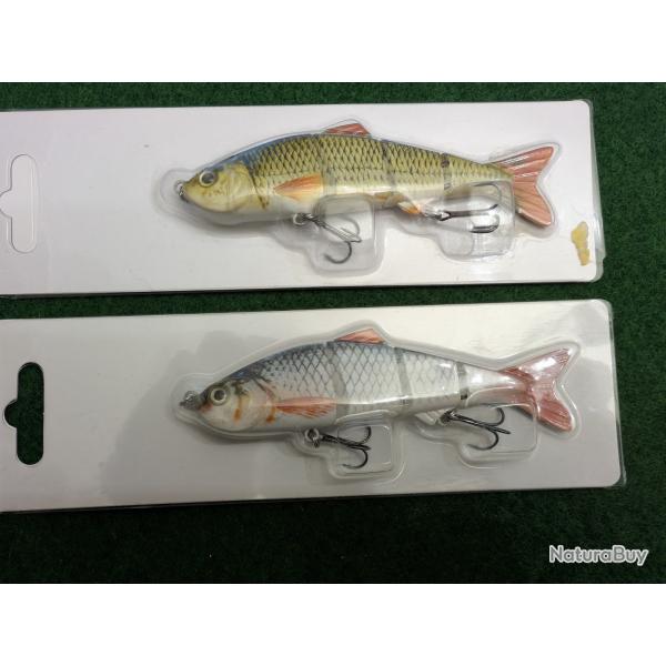 2 leurres articul�s 4 sections