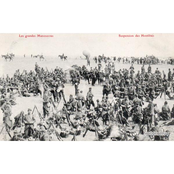 CPA - Les grandes Manoeuvres Suspension des Hostilit�s - N�7451